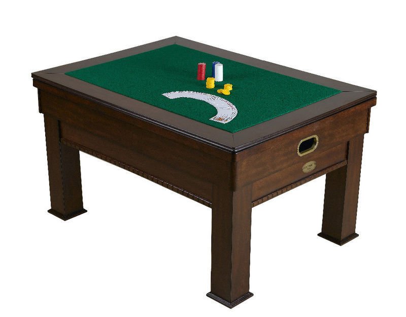 3 in 1 Rectangular SLATE Bumper Pool, Card & Dining Table in Walnut