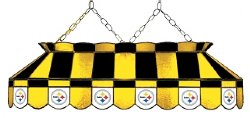 Pittsburgh Steelers 40" Rectangular Stained Glass Shade