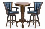 Honey Pedestal Pub Table & 2 Chair Set by Berner Billiards