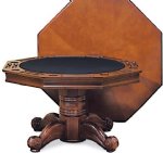 Imperial 2 in 1 Poker Game Table - Octagon 54" in Antique Walnut<br>SALE 10% OFF