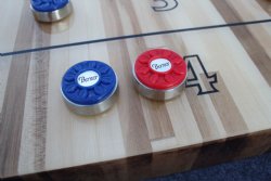 ALL NEW "The Pro" Shuffleboard Table in Cognac - available in 12, 14, 16, 18, 20 or 22 foot by Berner Billiards ~ FREE SHIPPING - ON SALE