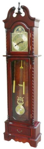 6 Cue Grandfather Clock Cue Rack in Walnut<BR>FREE SHIPPING<BR>ON SALE