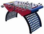 Curved Base Foosball Table in Red / Blue <br>FREE SHIPPING