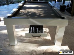 The Cosmopolitan Contemporary Indoor / Outdoor All Weather Pool Table by Gameroom Concepts