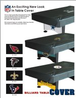 8 foot Naugahyde Pool Table Cover - NFL Teams <BR>FREE SHIPPING