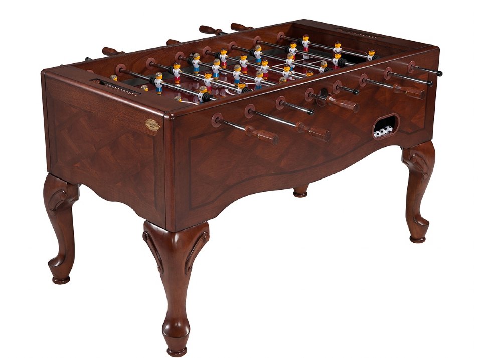 Berner Billiards Queen Anne Furniture Style Foosball Table In Walnut Queen Anne Furniture Foosball Table In Walnut Br Free Shipping