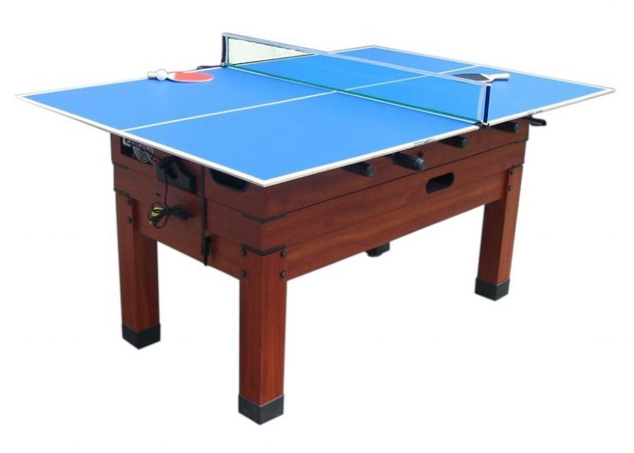 Mini Ping Pong Conversion Top in Blue for Bumper Pool Table or 13 in 1