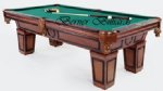 7 foot Delray Pool Table ~ Antique Walnut  with Tapered Leg<br>FREE SHIPPING