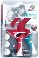 TACTEO DUO Waterproof Table Tennis Racket Set (2 paddles & 3 balls) by Cornilleau<BR>FREE SHIPPING