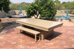 The Arcobelano Contemporary Indoor / Outdoor All Weather Pool Table by Gameroom Concepts