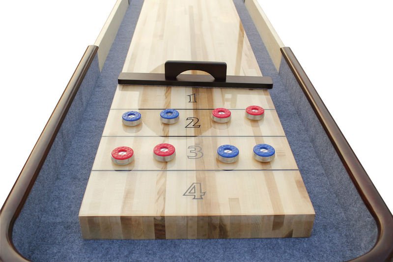 Berner Billiards Shuffleboard Table The Retro. Available in 12 or 14