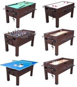 13 in 1 Combination Game Table in Espresso<BR>FREE SHIPPING - ON SALE