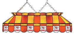 Kansas City Chiefs 40" Rectangular Stained Glass Shade