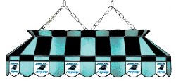 Carolina Panthers 40" Rectangular Stained Glass Shade