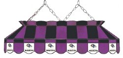Baltimore Ravens 40" Rectangular Stained Glass Shade