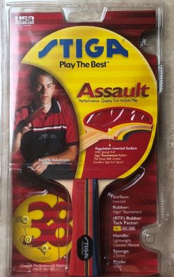 STIGA Assault Racket for Table Tennis / Ping Pong Paddles  / USATT