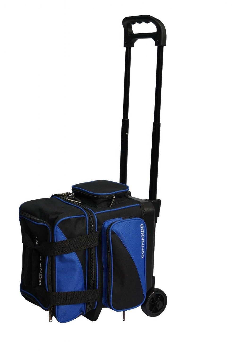 The Commando 1 Ball Single Roller Bowling Bag In Blue Black Free Shipping The Commando 1 Ball Single Roller Bowling Bag In Blue Black Free Shipping