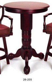 Pedestal Pub Table in Mahogany by Berner Billiards