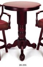 Pedestal Pub Table in Mahogany by Berner Billiards