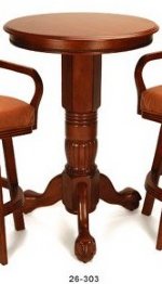 Pedestal Pub Table in Honey by Berner Billiards