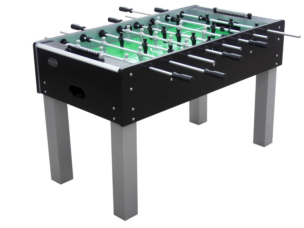 Berner Billiards Outdoor Foosball Table in Black | Outdoor Game Tables | Outdoor Foosball ...