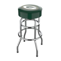 Green Bay Packers Chrome Pub Bar Stool<BR>FREE SHIPPING