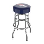 Denver Broncos Chrome Pub Bar Stool<BR>FREE SHIPPING