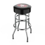 San Francisco 49rs Chrome Pub Bar Stool<BR>FREE SHIPPING