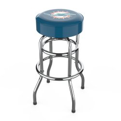 Miami Dolphins Chrome Pub Bar Stool<BR>FREE SHIPPING