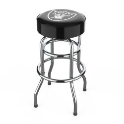 Las Vegas Raiders Chrome Pub Bar Stool<BR>FREE SHIPPING