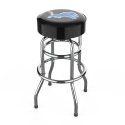 Detroit Lions Chrome Pub Bar Stool<BR>FREE SHIPPING