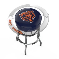 Chicago Bears Chrome Pub Bar Stool<BR>FREE SHIPPING