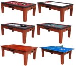 6 in 1 Multi Game Table in Cherry by Berner Billiards <br>FREE SHIPPING - ON SALE