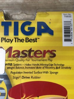 STIGA MASTERS RACKET for TABLE TENNIS / PING PONG PADDLE / USATT