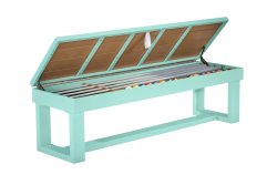 8 foot Lanai Pool Table in Pearl White by American Heritage Billiards<br>FREE SHIPPING - JULY 4th SALE