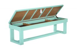 8 foot Lanai Pool Table in Seafoam Teal by American Heritage Billiards<br>FREE SHIPPING - JULY 4th SALE