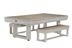 8 foot Lanai Pool Table in Oyster Grey by American Heritage Billiards<br>FREE SHIPPING - JULY 4th SALE