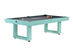 8 foot Lanai Pool Table in Seafoam Teal by American Heritage Billiards<br>FREE SHIPPING - JULY 4th SALE