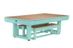 8 foot Lanai Pool Table in Seafoam Teal by American Heritage Billiards<br>FREE SHIPPING - JULY 4th SALE