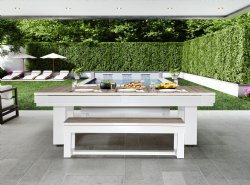 8 foot Lanai Pool Table in Pearl White by American Heritage Billiards<br>FREE SHIPPING - JULY 4th SALE