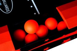 Set of 6 Plastic Replacement Balls for Bulls-Eye Ball Table ~ Berner Billiards, Harvard, Playcraft<BR>FREE SHIPPING