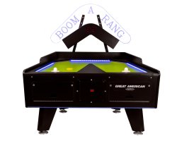 Boom-A-Rang Air Hockey Table w/Electronic Scoring with Optional Coin-Op by Great American <br>FREE SHIPPING
