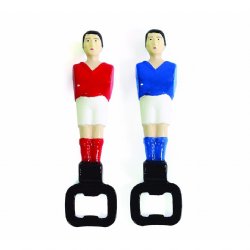 René Pierre Foosball Player Bottle Opener in Red or Blue<BR>FREE SHIPPING