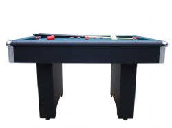 "The Basic" Slate Bumper Pool Table in Black by Berner Billiards<br>FREE SHIPPING