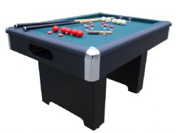 "The Basic" Slate Bumper Pool Table in Black by Berner Billiards<br>FREE SHIPPING - ON SALE
