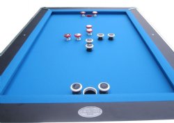 "The Brickell" Pro Slate Bumper Pool Table in Black by Berner Billiards<br>FREE SHIPPING - ON SALE