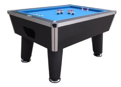 "The Brickell" Pro Slate Bumper Pool Table in Black by Berner Billiards<br>FREE SHIPPING - ON SALE