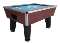 "The Brickell" Pro Slate Bumper Pool Table in Cherry by Berner Billiards<br>FREE SHIPPING - ON SALE