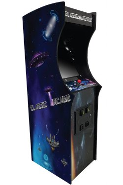 Full Size Classic Arcade Video Game Machine - 516 Games - Upright in Retro Space Cabinet Style<BR>FREE SHIPPING