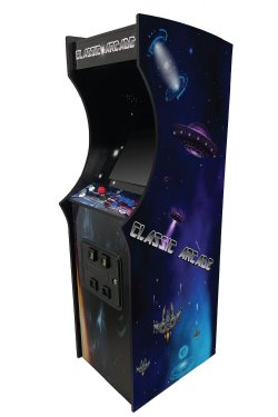 Full Size Classic Arcade Video Game Machine - 516 Games - Upright in Retro Space Cabinet Style<BR>FREE SHIPPING